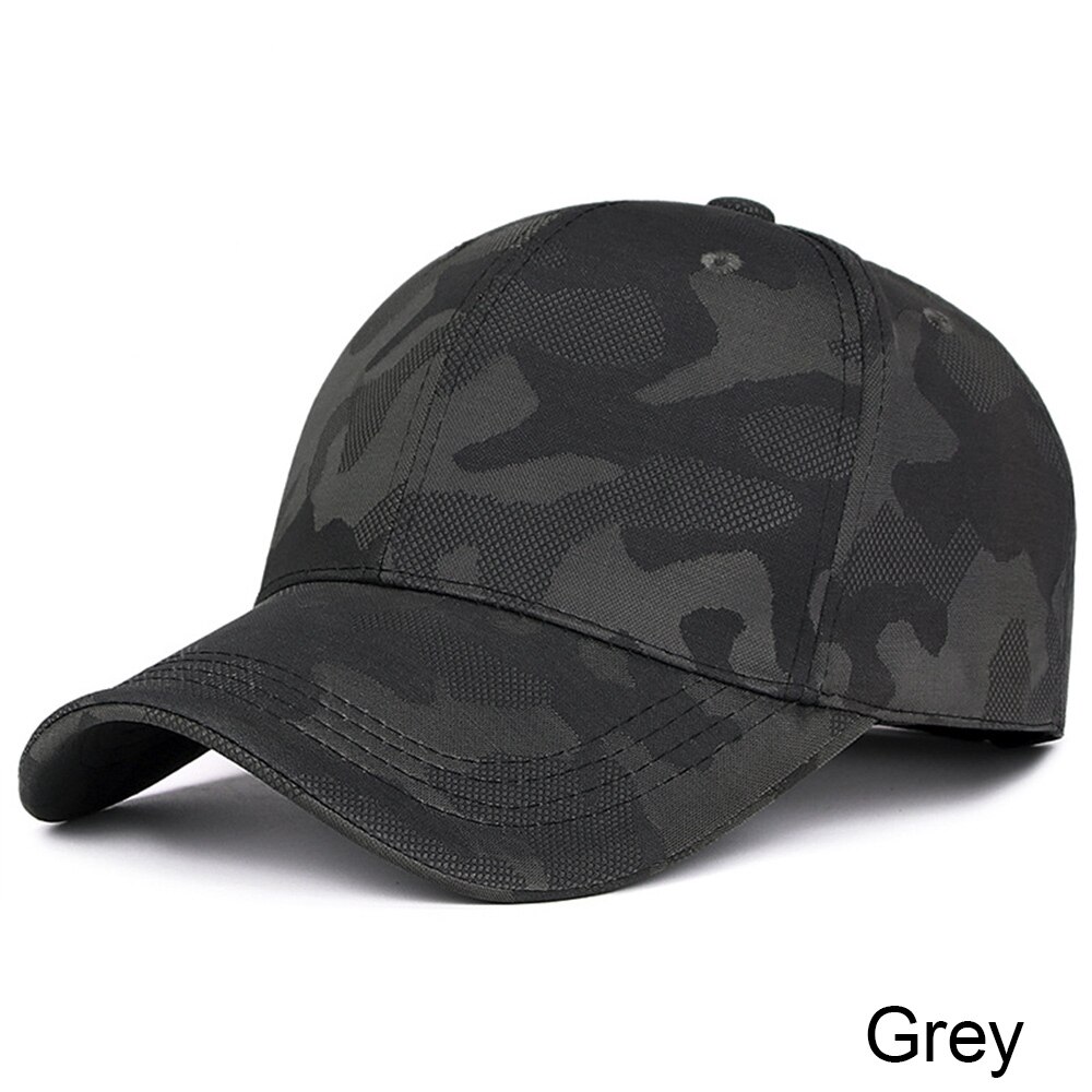 Evrfelan Neue Einstellbar Camouflage Baseball Cap Männer Frauen Casual Snapback Kappe Hut Im Freien Sport Hut Unisex knochen: grey1