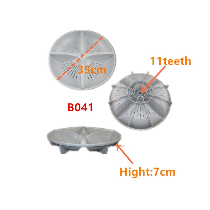 Washing Machine Pulsator Replacement Part Wave Plate Pulsator 11 Teeth Diameter 35cm