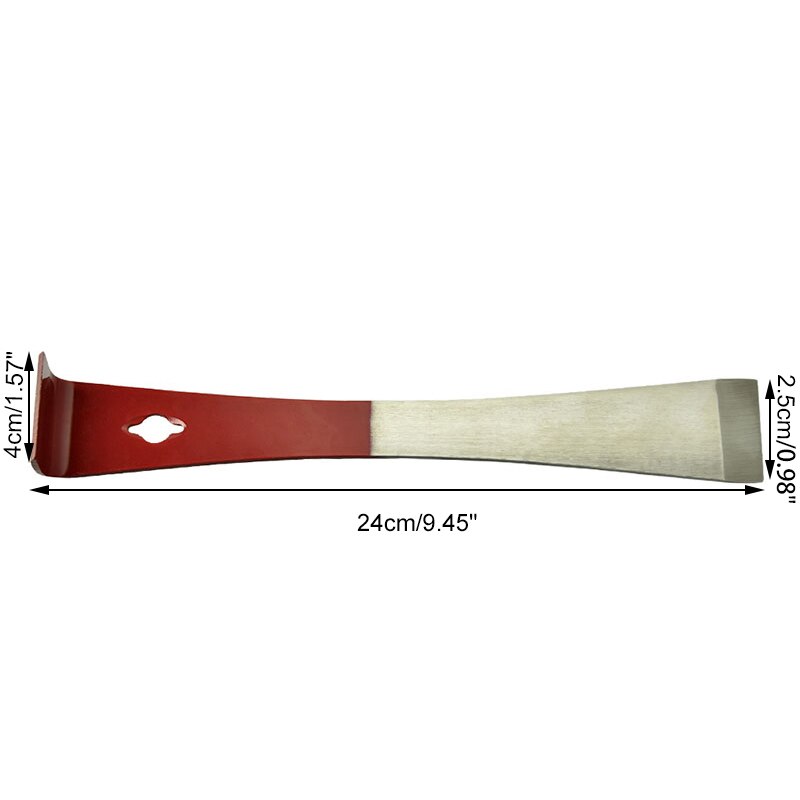 Red Beekeeping Stainless Steel J Shape J-type Curved Tail Bee Hive Hook Scraper Tool