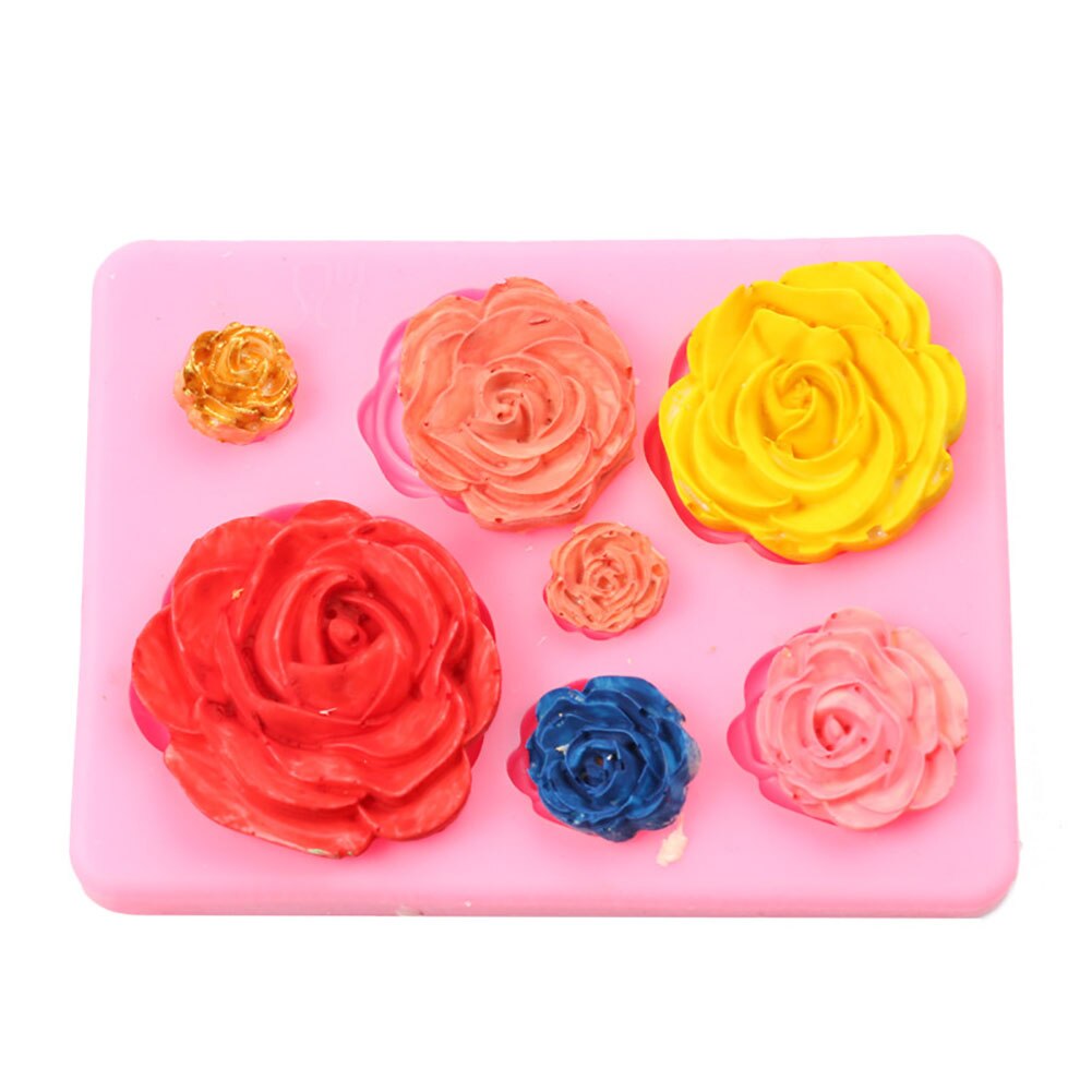 Rose Flower Silicone Baking Mold DIY Fondant Cake Chocolate Decorating Tool