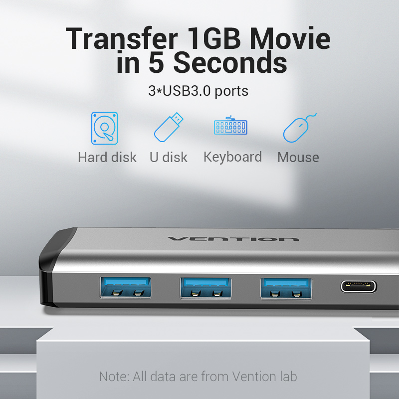 Vention USB C HUB Type C to Multi USB 3.0 HUB HDMI Adapter Dock for MacBook Pro Air USB HUB Type C 3.1 Splitter Port Type-c HUB