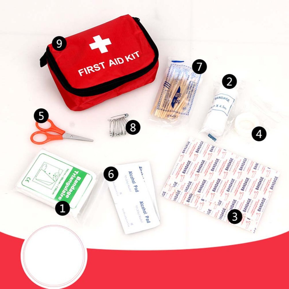 Emergency Kit Set 9 pieces Small Emergency Kit Set Outdoor Family Ca... – Grandado