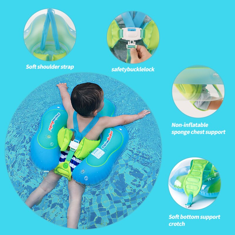 Swimbobo baby swimming ring lying ring with seat pocket anti-slide children swimming ring armpit ring Pools & Water Fun