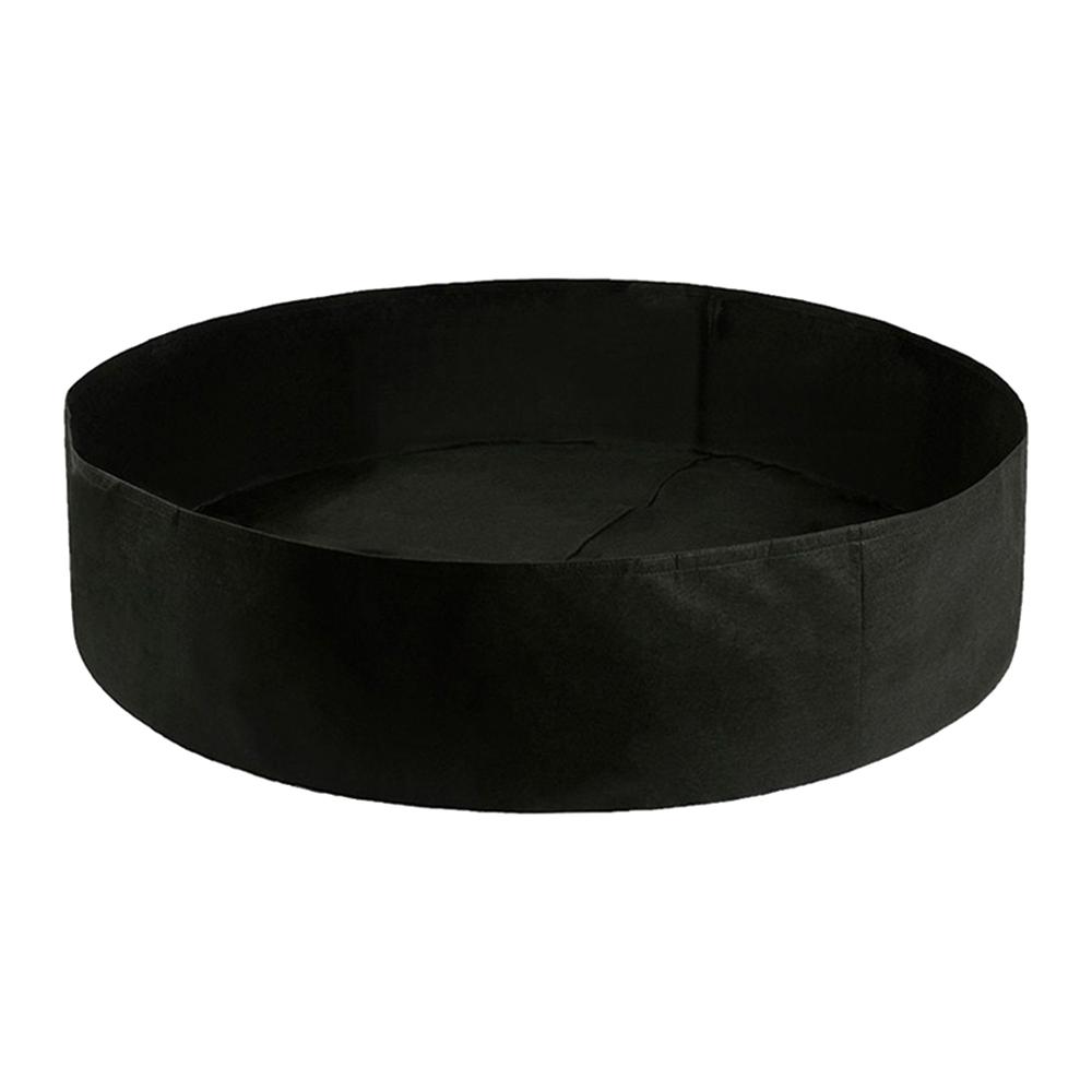 Vegetable Grow Bag Plant Bed Planter Container Bag Plant Growing Cultivation Round Planting Pot for Plants Nursery: Black 90cmX30cm