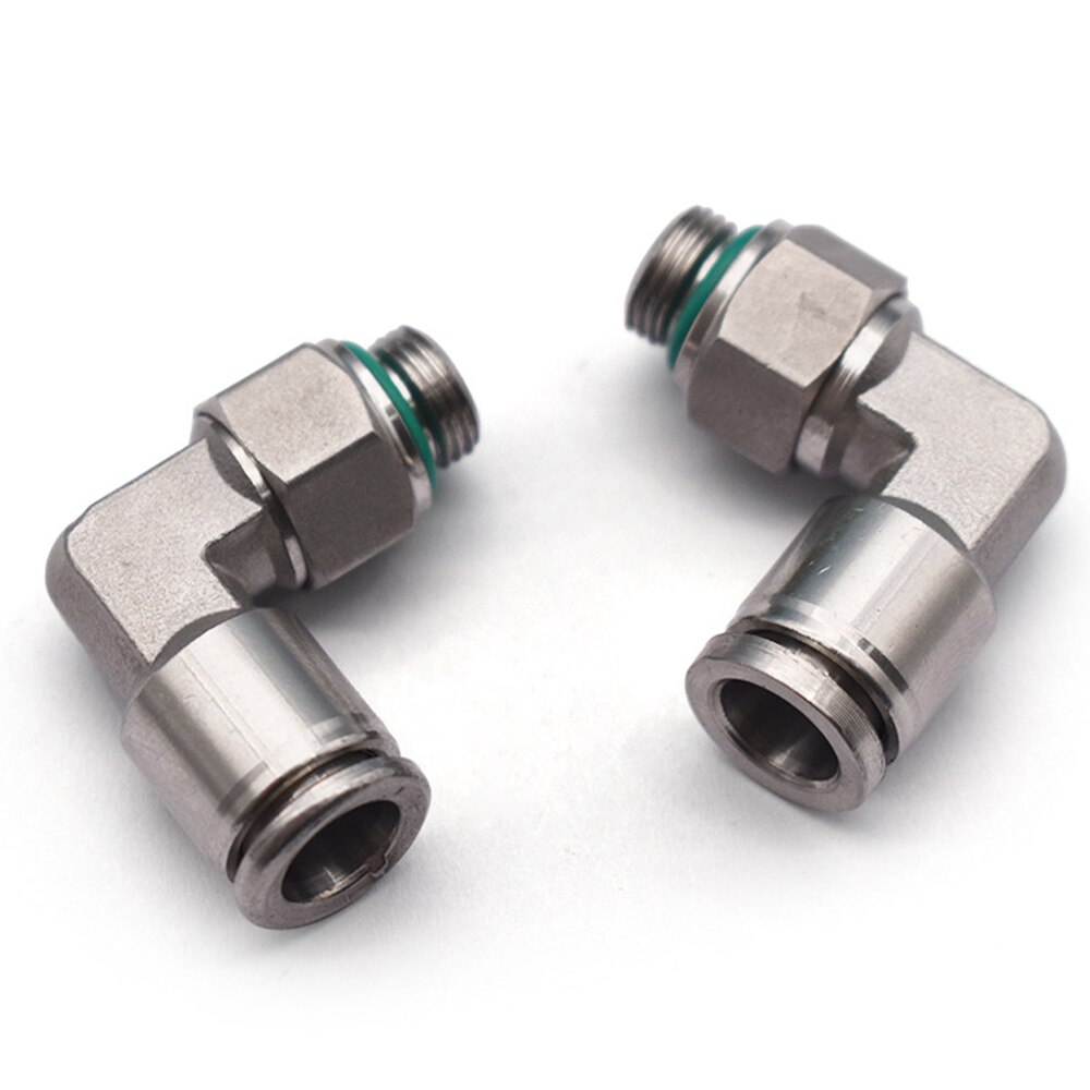 304 stainless steel joint trachea quick coupling 1/8&quot; 1/4&quot; 3/8&quot; 1/2&quot; BSP pneumatic quick coupling elbow male thread G thread