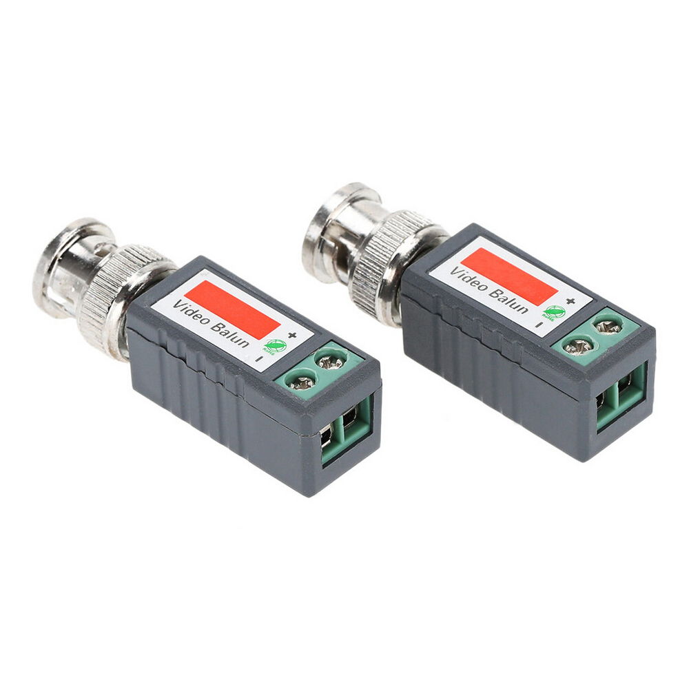 AHCVBIVN 10pcs CCTV Video Balun Passive Transceivers 2000ft Distance UTP Balun BNC Cable Cat5 CCTV UTP Video Balun