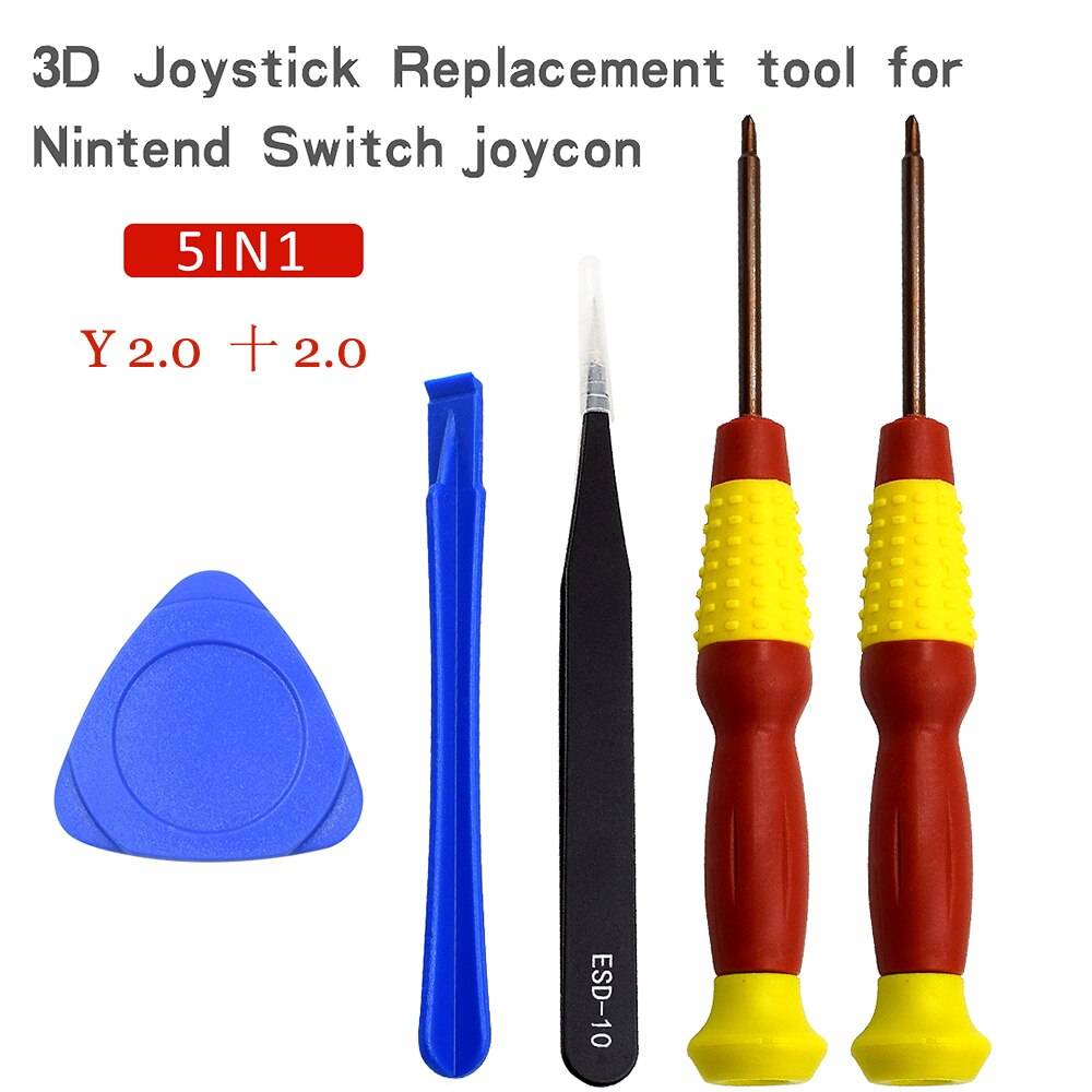 Original joystick udskiftning til joy con 3d analog thumbstick reparationssæt til nintend switch joy-con controller  (2- pakke): 2