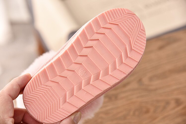 Casual Kids Shoes For Girls Plush Waterproof Children Boots Cartoon Snow Boots Winter Thicken Girl Boots