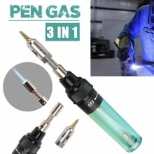 3 în 1 mini stilou portabil pentru fier de lipit cu gaz alcan 450 ℃ unealtă electrică de sudare cu lanternă fără fir pentru kit de lipit pentru fier de lipit