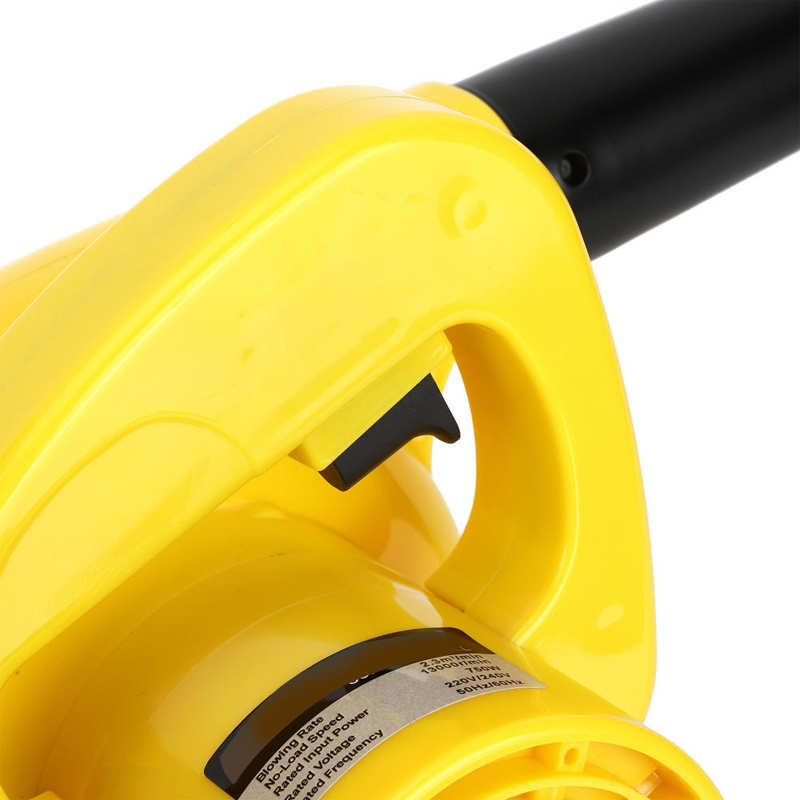 EU 220V-240V Multifunction Hand-Held Electric Suction Air Blower Dust Collector Leaf Cleaner for Home Garden Yellow
