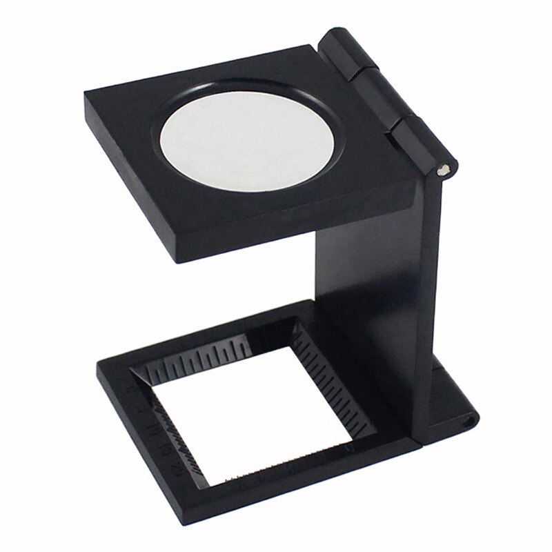 10X Foldable Magnifier Magnifying Glass With Scale For Textile Optical Jewelry Mini Size Foldable Magnifying Glass Tool: Default Title
