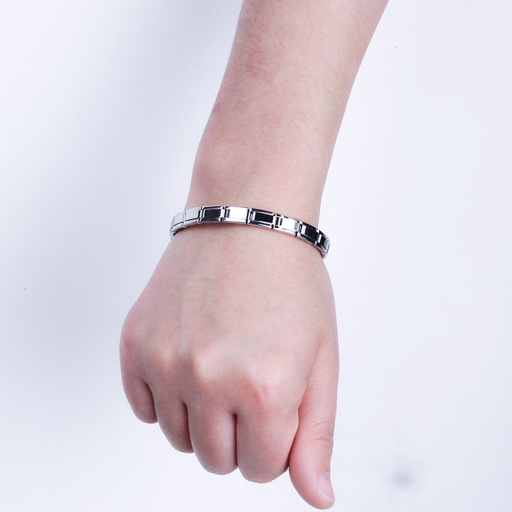 Hapiship Women Jewelry 7mm Width Color Stainless Steel Bracelet Bangle Girls Wedding G123