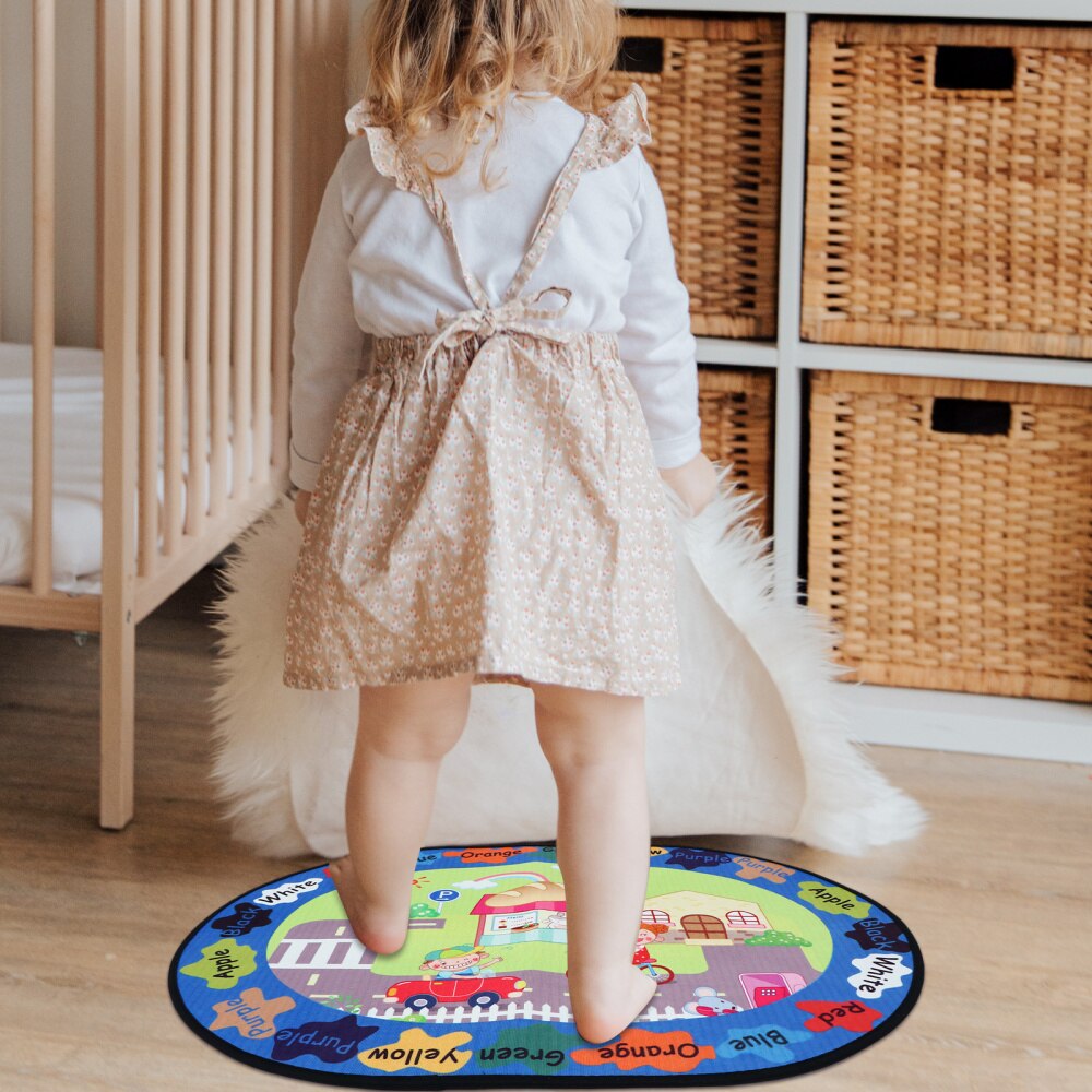 1pc bébé ramper tapis dessin animé tapis de sol enfants tapis de jeu coloré zone de jeu tapis
