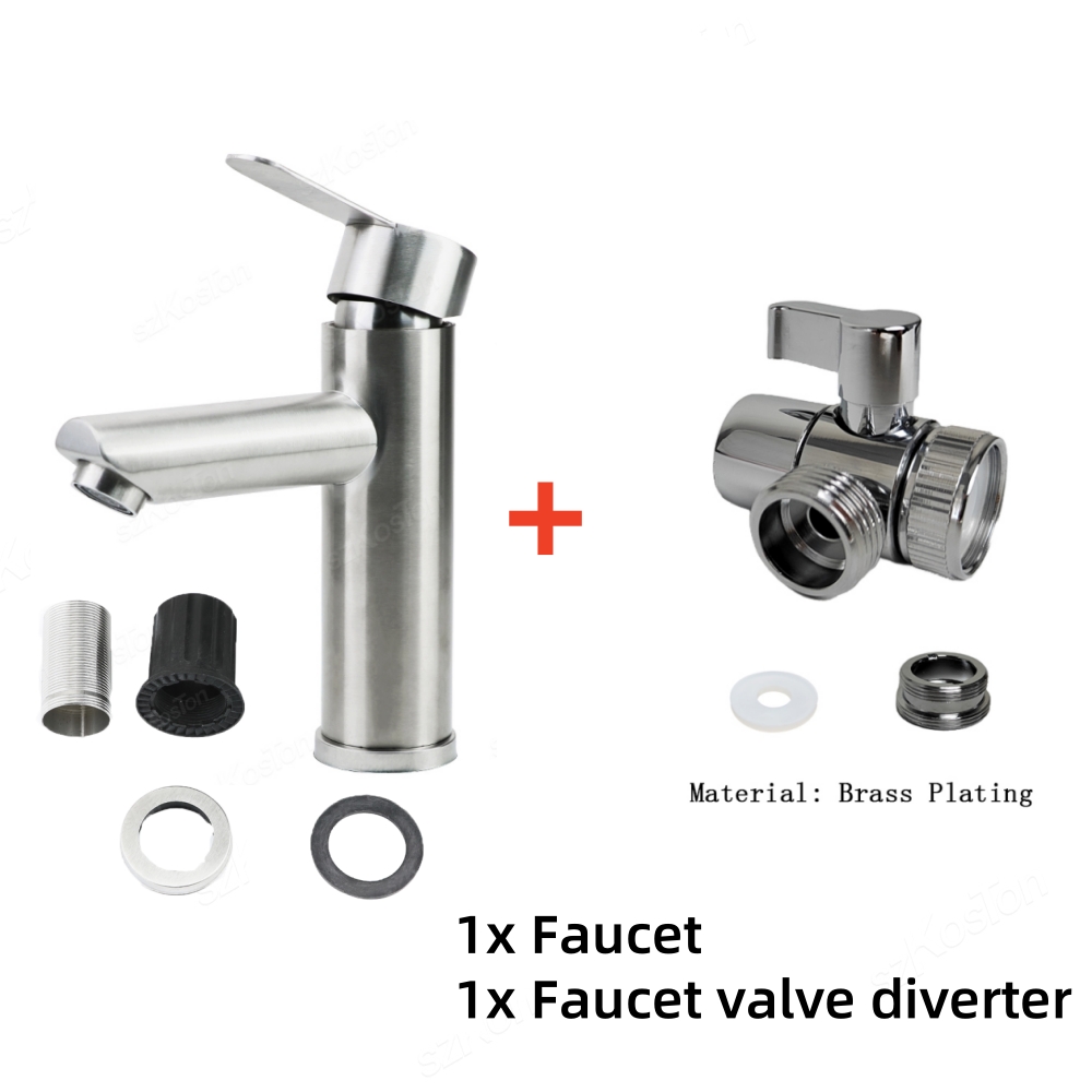 Faucet Switch Adapter Kitchen Sink Splitter Diverter Valve Water Tap Sprayer Connector Toilet Bidet Shower Bathroom Accessories: Burgundy