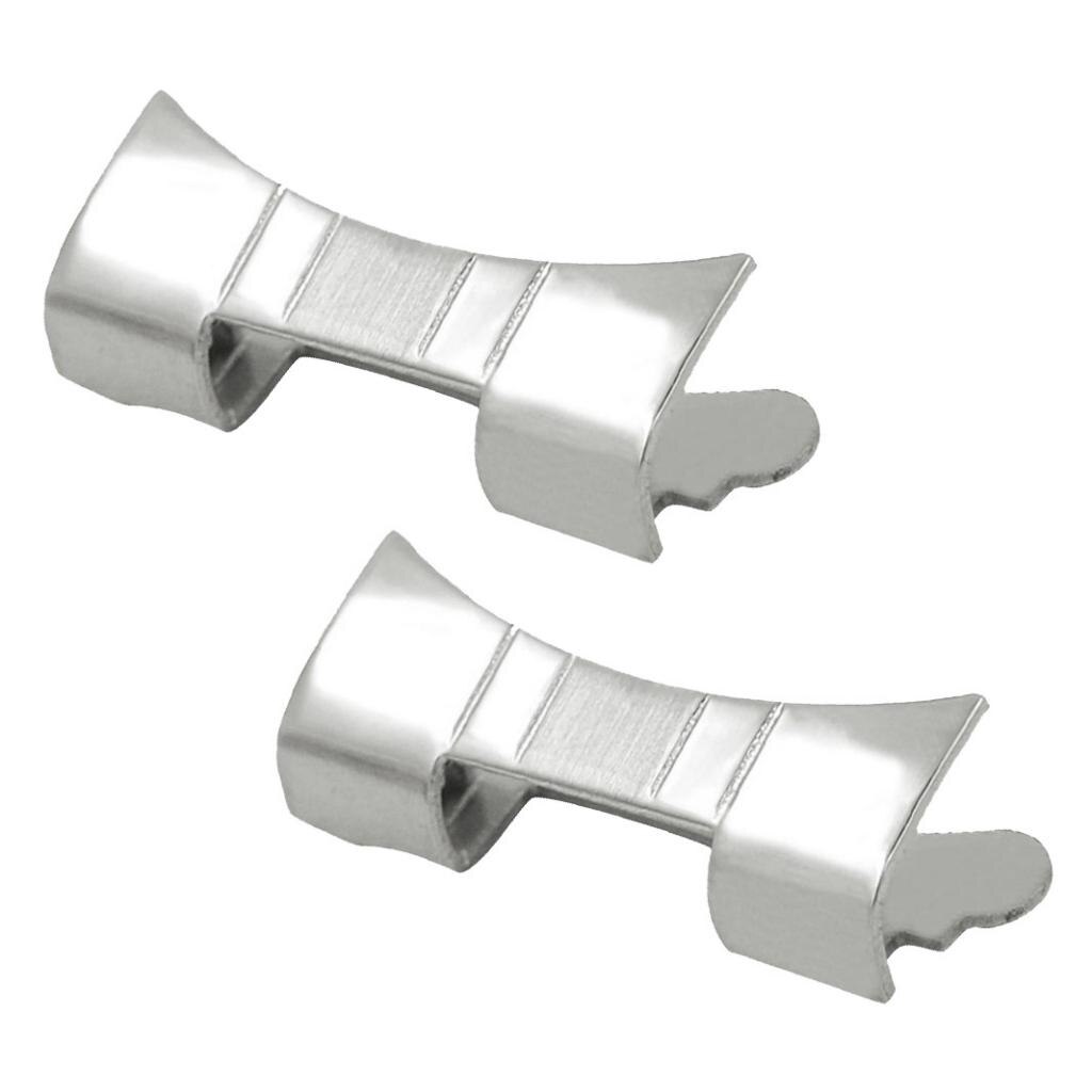 2 kpl ruostumatonta terästä 19mm-24mm kaarevan pään kellon ranneke kellon linkki vaihtaa 19mm 22mm 24mm