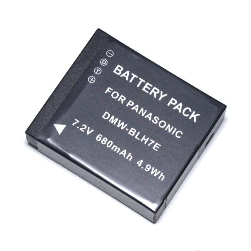 Dmw-blh 7e batteri för panasonic dmc -gm1 dmc -gm5 dmc -gf7 dmc -gf8 dmc -lx10 dmc -lx15 dc-gx800 kamera dmw-blh 7pp ersättningsbatteri
