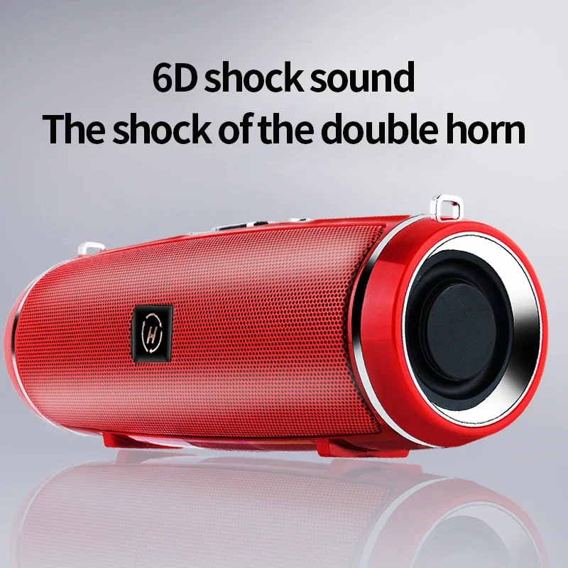 Caixa De Som - Altavoz inalámbrico portátil Bluetooth 200W Audio exterior de alta potencia 3D estéreo envolvente TWS FM voz RHDE