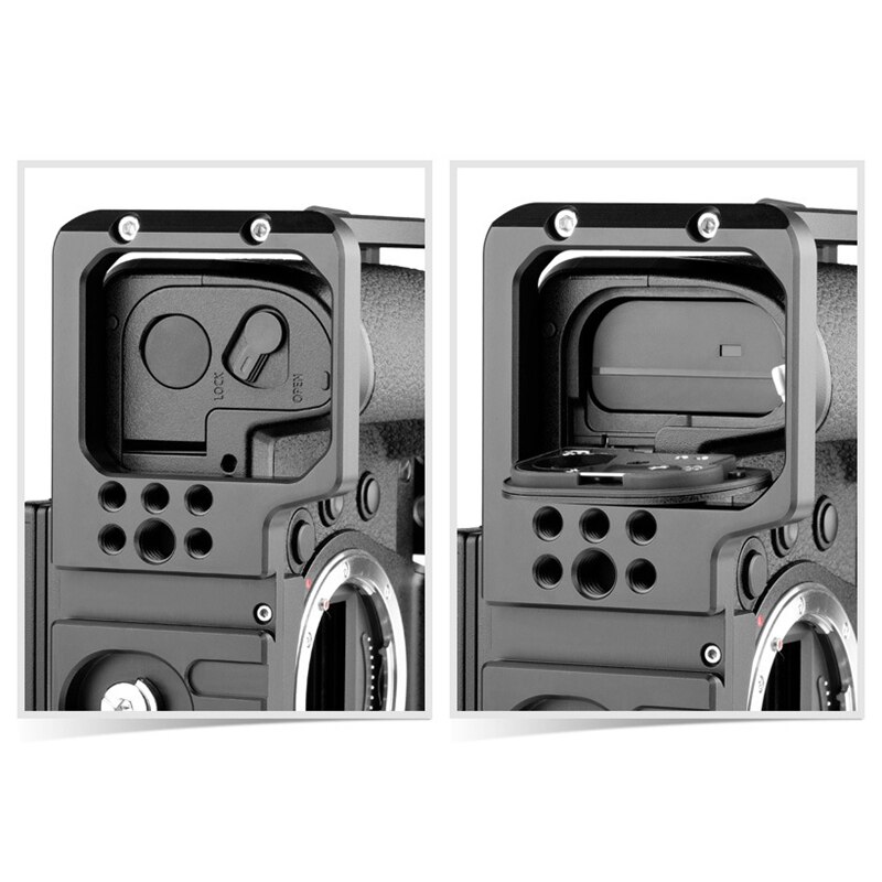 Camera konijnenkooi voor panasonic s-serie fotografie camera konijnenkooi spiegelreflexcamera met handvat