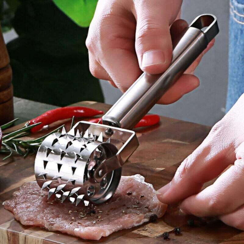 Outil de cuisine maillet à viande en acier | Outil de cuisine en acier inoxydable, attendreur Steak boeuf poulet marteau
