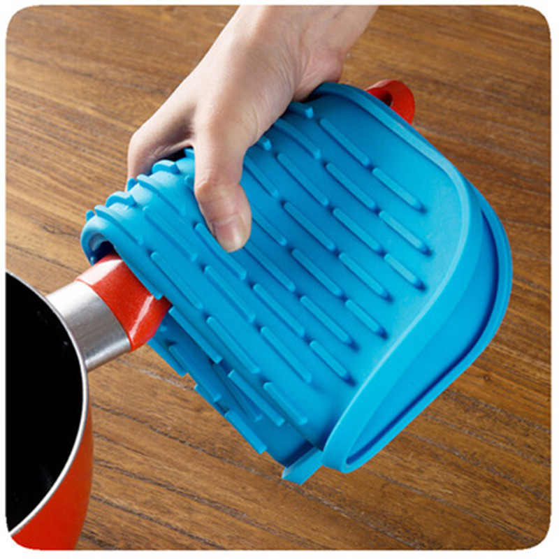 Silicone Anti Insulation Pad Square Non-Slip Coaster Tableware Drain Pot Mat Pot Dish Placemat