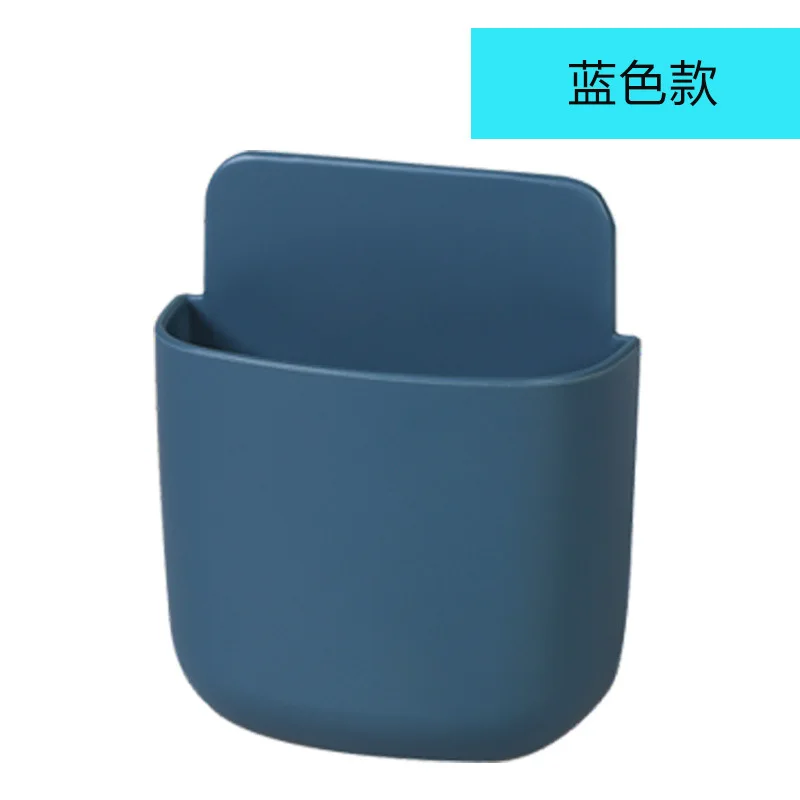 Opbergdoos voor wandmontage zonder gaten, opbergdoos voor afstandsbediening, opbergdoos voor afstandsbediening van de airconditioning, opbergdoos voor de tv, houder voor mobiele telefoon: Wit