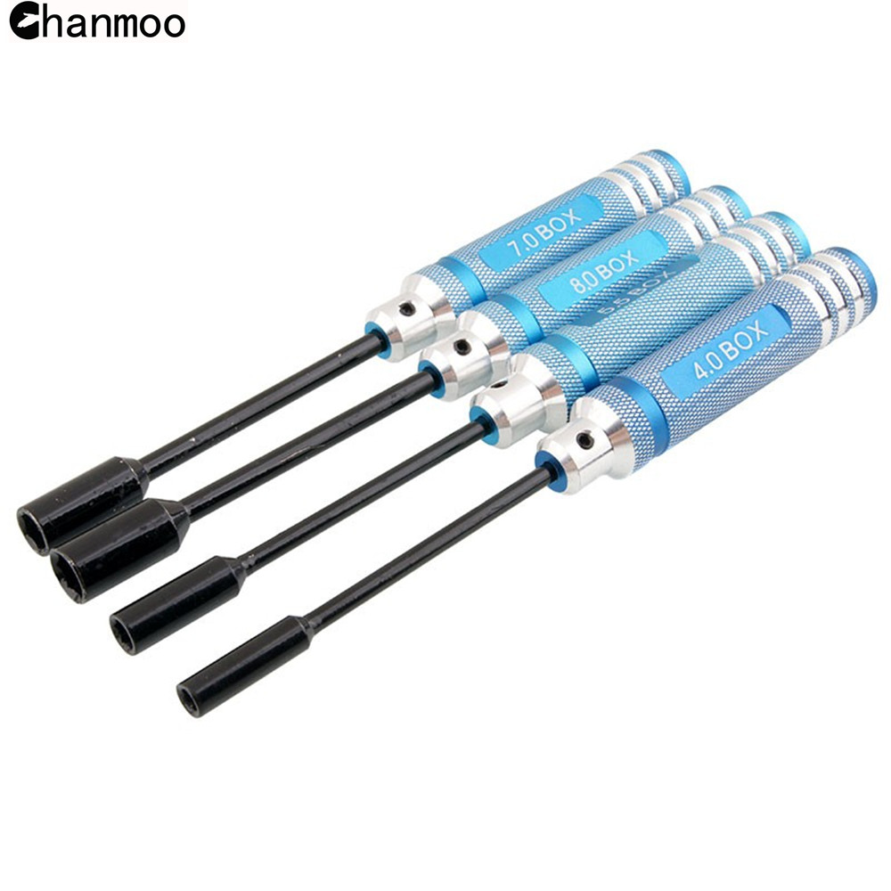 Destornillador hexagonal Universal H1.5/2,0/2,5/3,0mm, herramientas de controlador de llave Allen para coche teledirigido Tamiya HPI HSP Traxxas Losi Axial Kyosho: Rojo