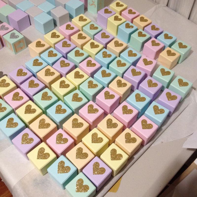 Decoración del hogar nubes cubo cuadrado madera maciza personalidad bebé foto Props productos para niños