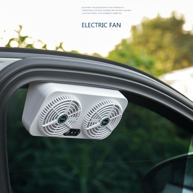 Ventilateur d'extraction de fumée pour voiture, outil de refroidissement, avec chargeur USB, Circulation d'air