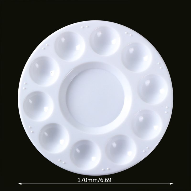 Verf Palet Lade Ronde Plastic Aquarel Mixing Palet Diy Craft Art Supply