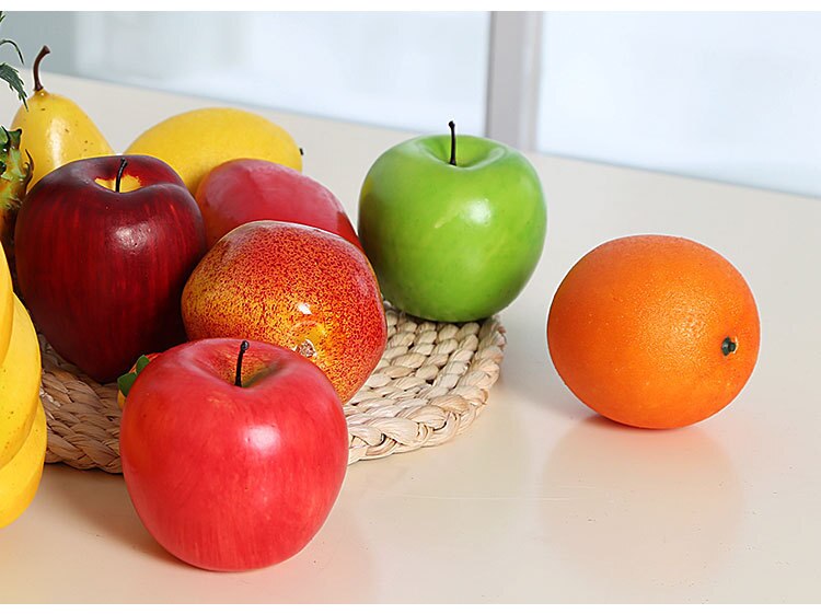 7.5 x 8cm 5 stk kunstige appelsiner boligdekoration kunstige frugter festlige &amp; festartikler simulation ornament fotografering rekvisitter