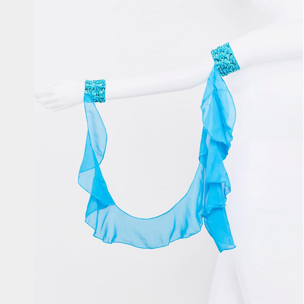 Belly Dance Costume for women belly dancing Accessories Arm Sleeves Wrist Adjustable Chiffon Sleeve Sequins Armbands 3151