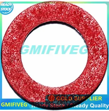 20PCS Rosso Guarnizione di Tenuta Involucro Inferiore 90430-08020-00 Per Yamaha HIDEA Motore Barca Guarnizione Spina Utilizzata su Scarico e Livello Olio 13*8*1.5