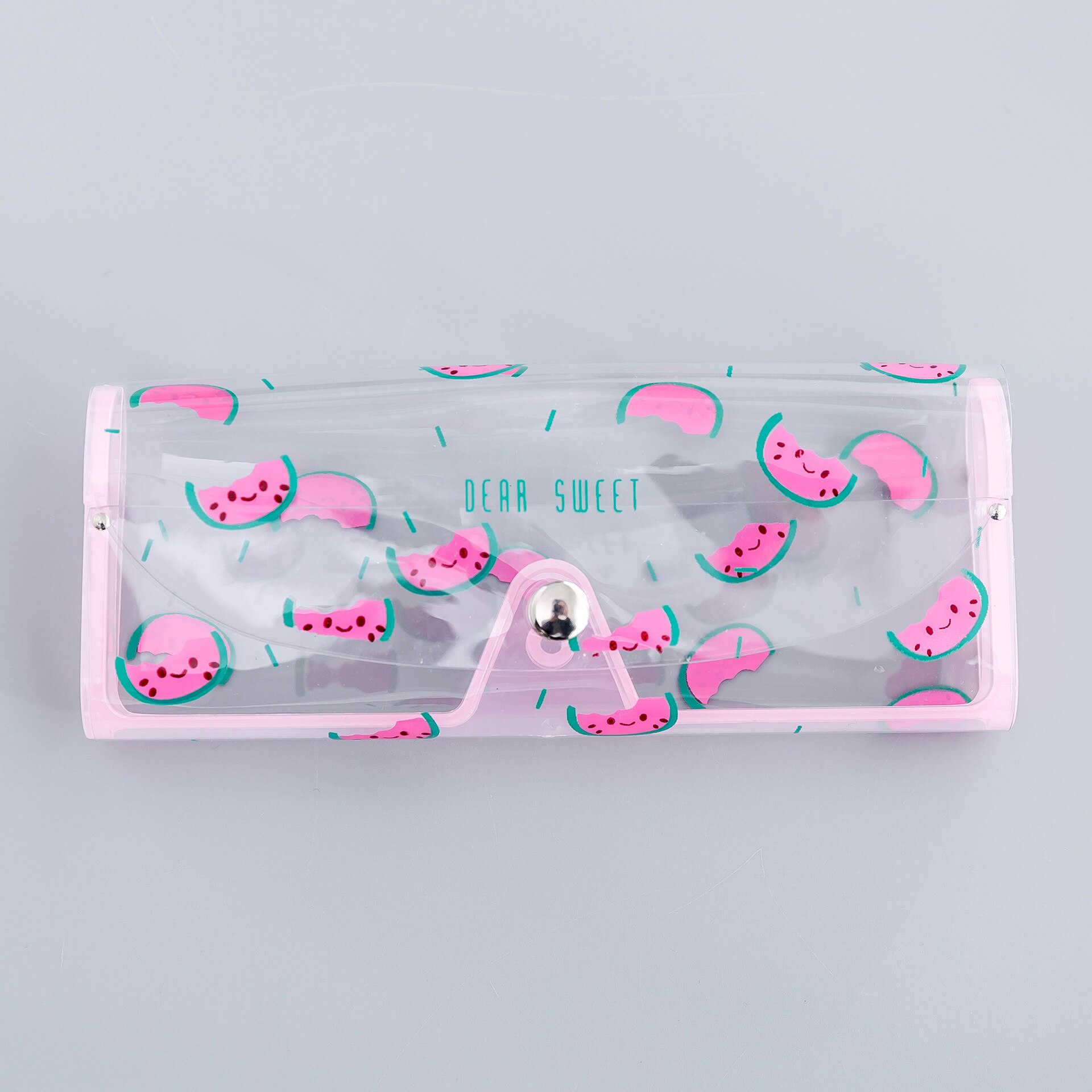 1 PCS Cartoon Cute Travel Transparent PVC Eye Glasses Cosmetic Makeup Earphone Organizer Bag Case
