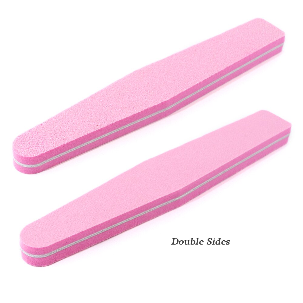 4 Uds limas de esmalte de uñas esponja para lijar 100/180 puntas de espuma amortiguadoras de uñas bloque accesorios de pedicura herramientas de manicura BEA45