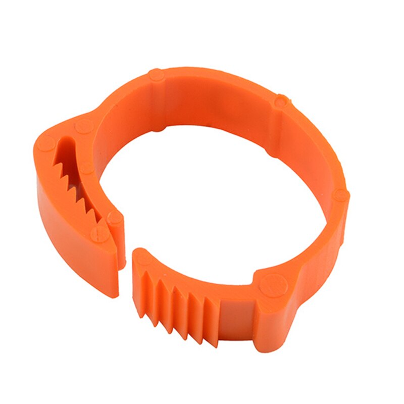 100 pcs/package Bird And Pigeon Foot Ring Color Identification Ring Opening Poultry Foot Set Foot Identification Tool: orange