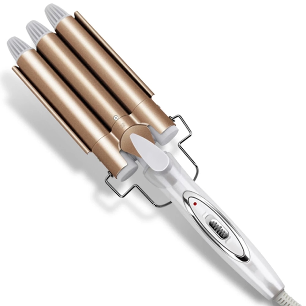 Fer à friser Triple baril, pince à cheveux, Machine en céramique, outils de coiffure, baguette