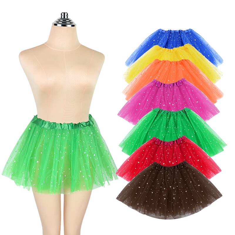 Minifalda con luz LED para niña, tutú brillante, minifalda de Ballet de Estrella Brillante, disfraz luminoso para , boda, de cumpleaños para niños