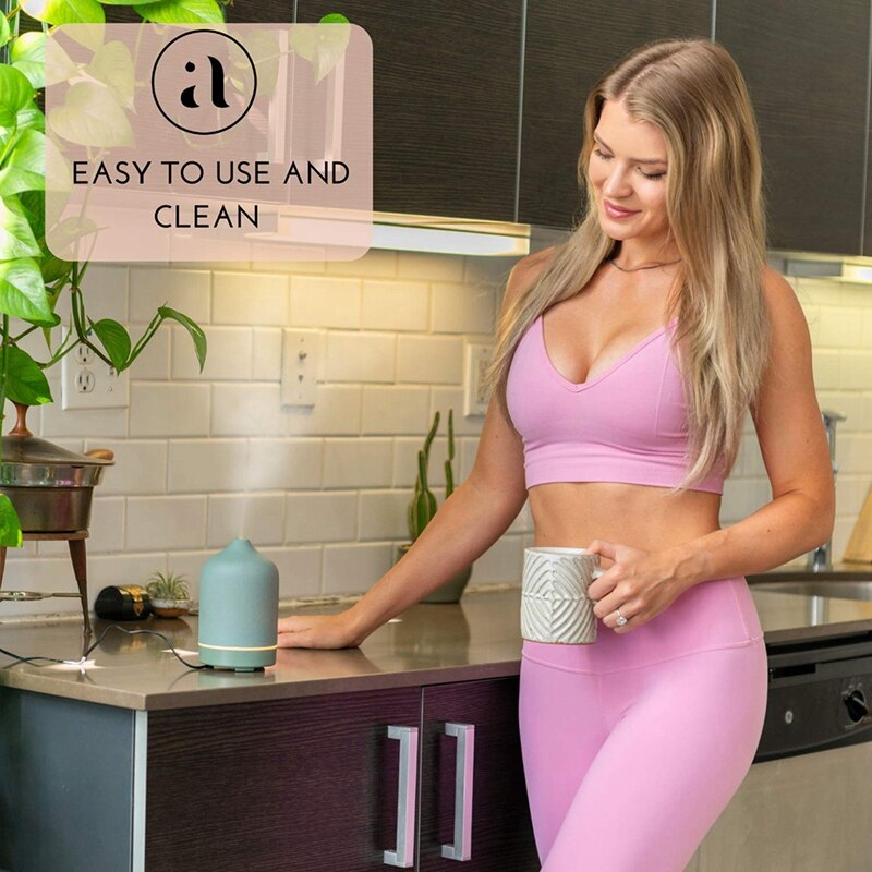 Ceramic Diffusers for Essential Oils Aromatherapy Diffuser for Home and Office - 3 in One Diffuse, Humidify and Ionize