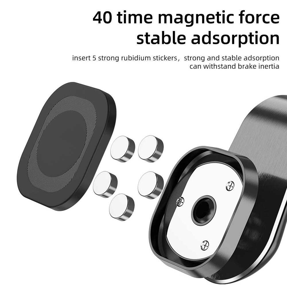 Magnetisk telefonholder i bil universal bil lufteventil magnetfeste bil smarttelefonstativ gps støtte for iphone 12 xiaomi samsung