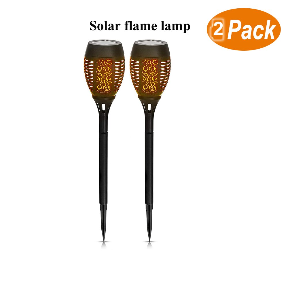 2-8 stuks zonnevlammen, flikkerende gazonlamp, zonnevlammen, flikkerende tuinledlamp,  ip65 buitenzonne-tiki-fakkellampen, spotjes: Yx03-12-1m-2 stuks