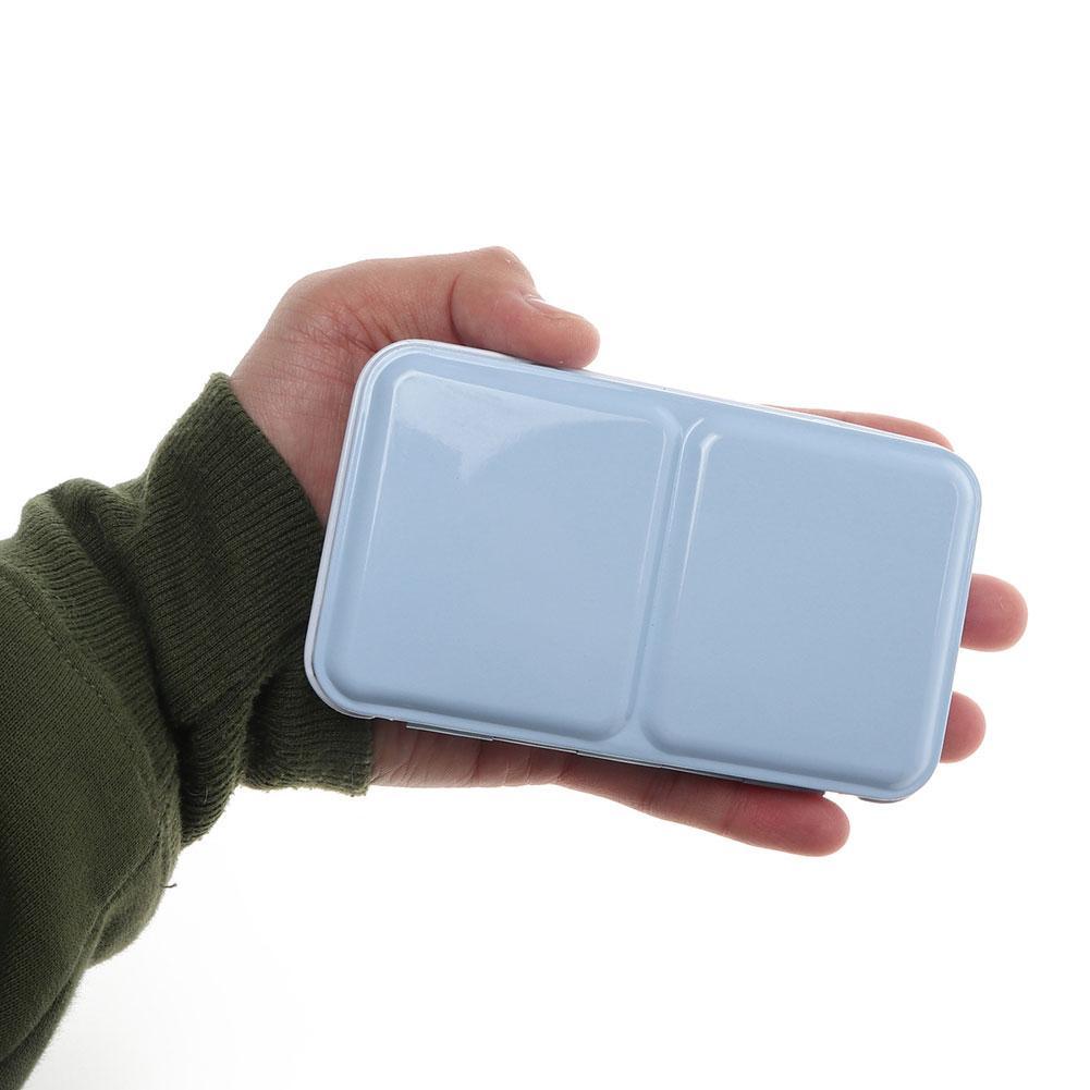 Watercolor/oil/ Acrylic Paints Tins Box Color Empty Palette Painting Storage Paint Tray Box With Half Pans For Art Supplies