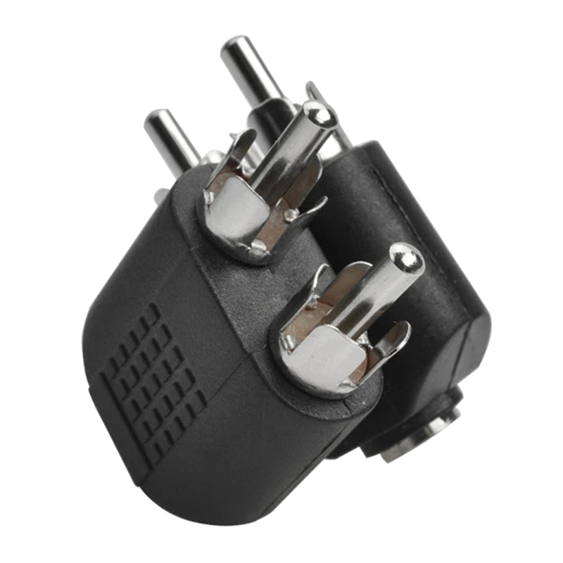 Jack de Audio estéreo de 3,5mm hembra a 2 RCA macho/3,5mm macho a 2 RCA hembra/3,5mm hembra a 2 RCA hembra adaptador de conector