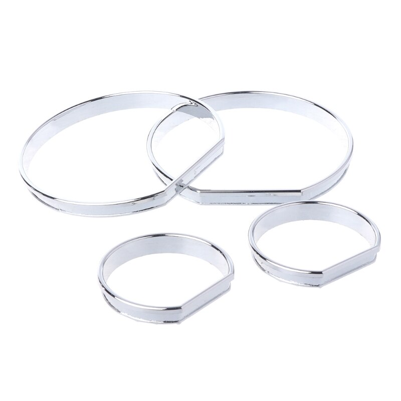 Chrome Gauge Dash Dial Rings Bezel Trim Speedometer AC M-Tech for bmw E46 M M3 MOLE