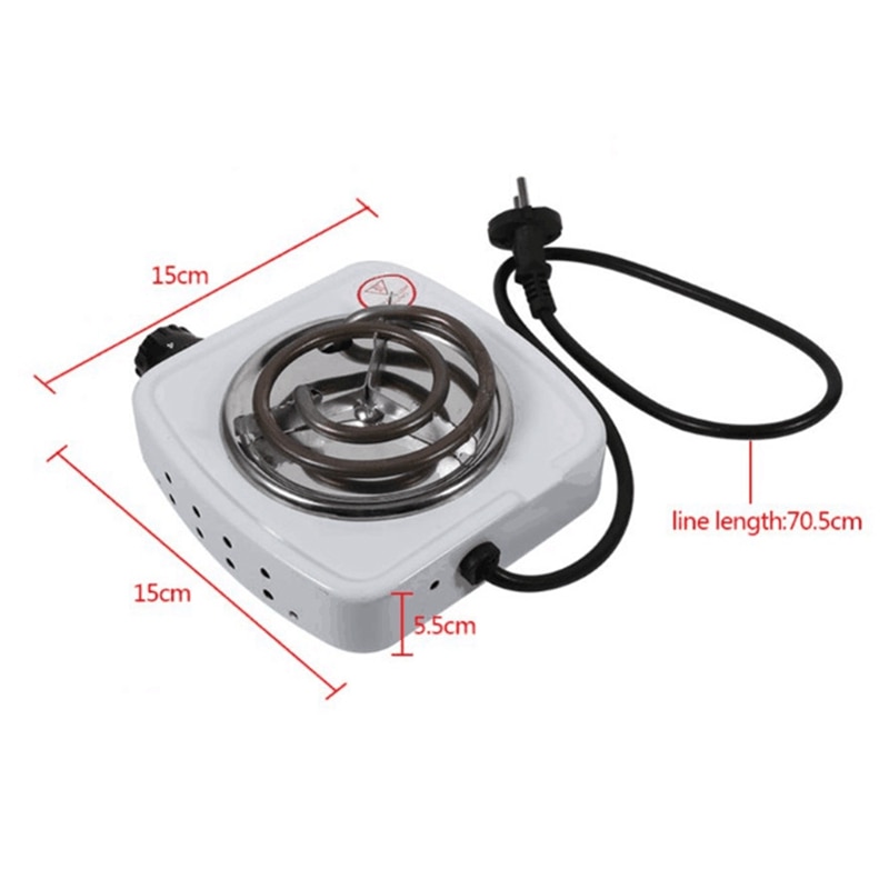 Estufa eléctrica de 220V y 500W, quemador de hierro de placa , cocina casera, calentador de café, electrodomésticos, electrodomésticos, enchufe de la UE