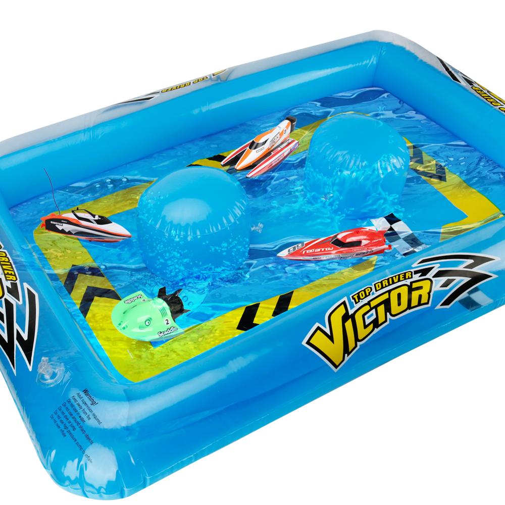 Inflatable pool for Small Remote Control Boats and any mini Water Toys For Children&#39;s Favorite Fishing Inflatable pool