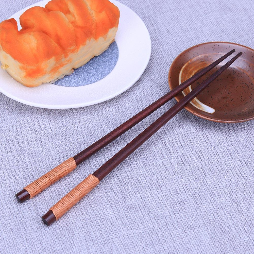 Natural Wood Chopsticks Spoon Japanese Korean Reusable Chopsticks for Sushi Kitchen Tableware Chinese Set Handmade