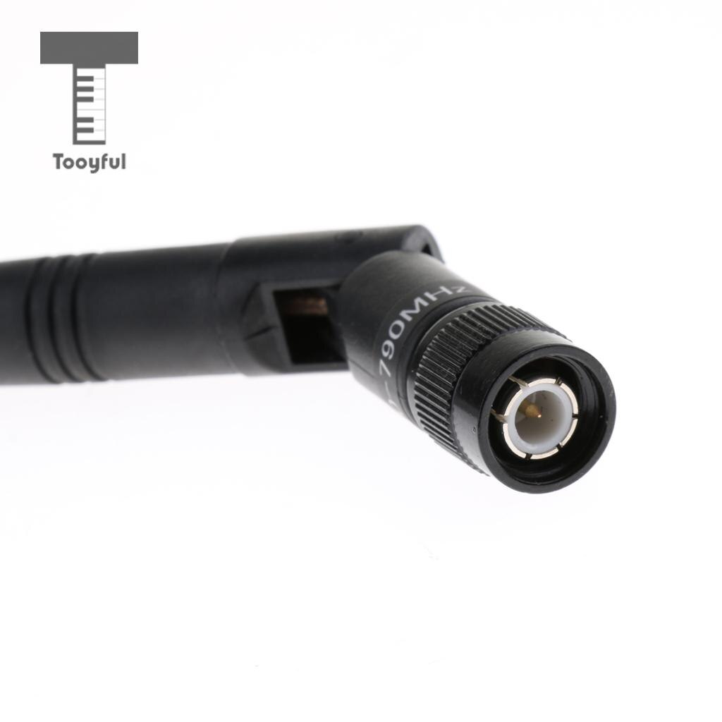 Tooyful UHF Wireless Microphone Mic Gain Antenna Signal Line Black - TNC/BNC