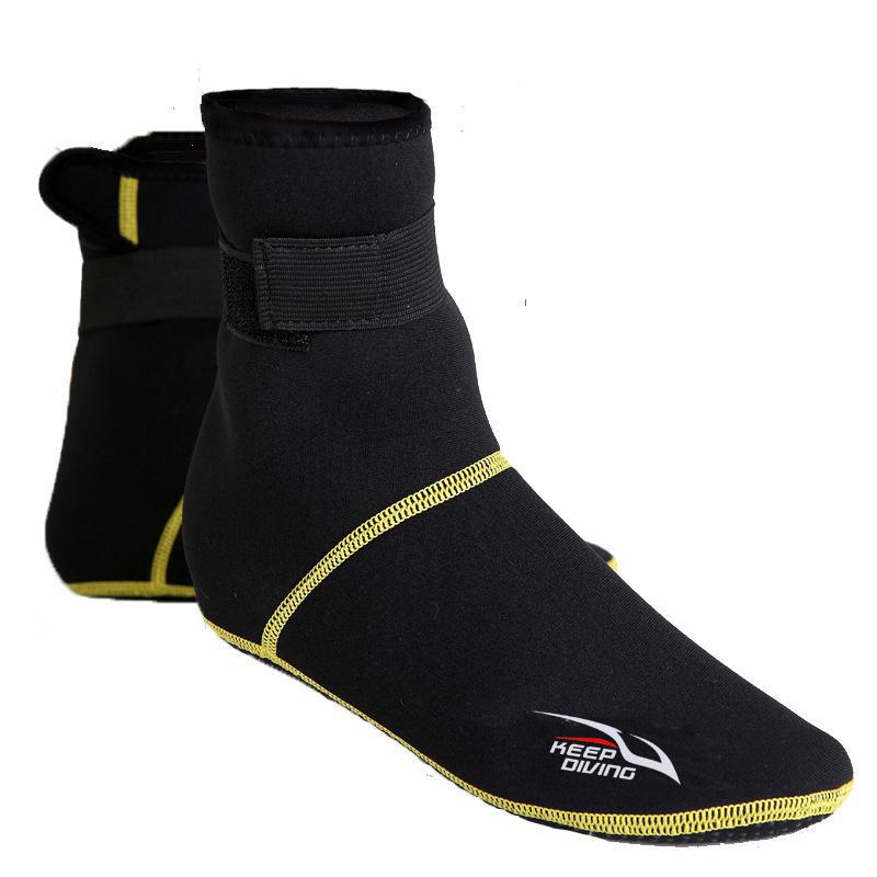 Keep Diving Neoprene Snorkeling Shoes Scuba Diving Socks Beach Boots Wetsuit Prevent Scratche Warming Non-slip Fishing Socks: Black / L