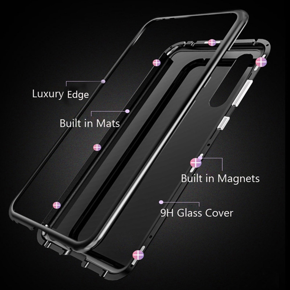 Magnetic Adsorption Case for MOTOROLA MOTO E6 G6 G7 G8 Play Plus G7 Plower E5 One macro Tempered Glass Magnet Case