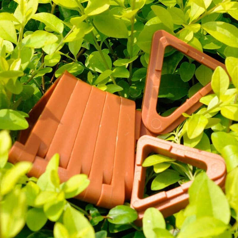 Pies de maceta para plantas de 12 piezas, elevadores invisibles de maceta para flores, combinación de bricolaje con dedos de los pies de Triple esquina, elevadores de maceta para plantador de flores